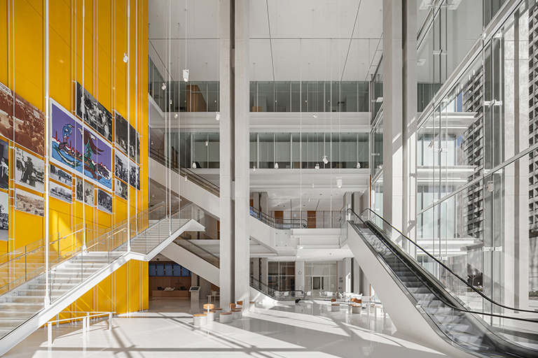 Interior view of the main entrance of the Ontario Court of Justice Toronto